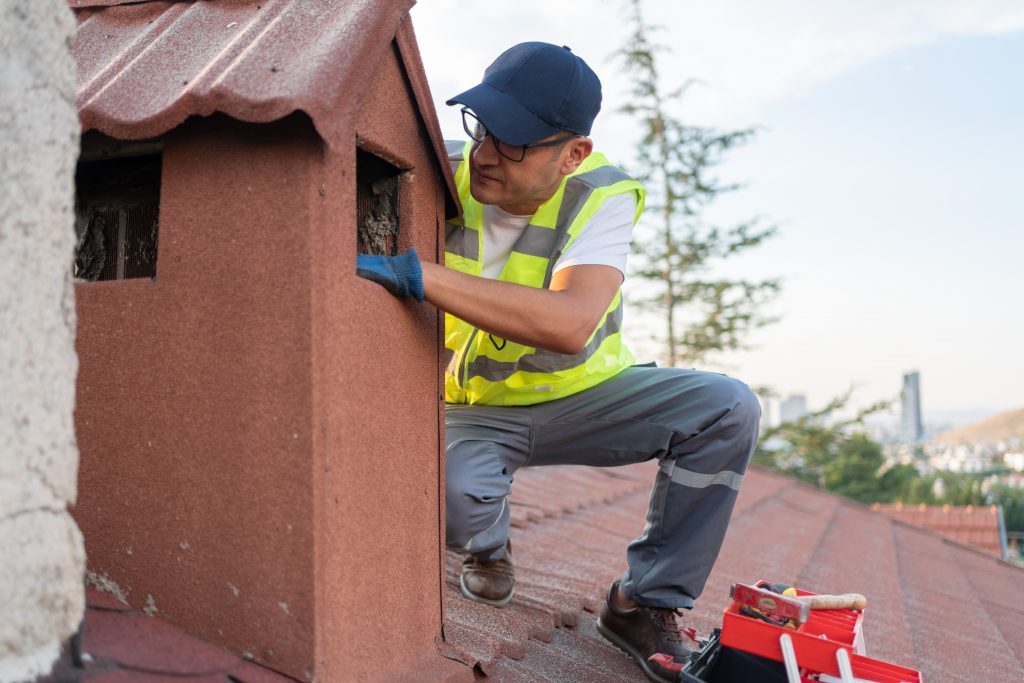 Insulation expert āremoving Birds from the Attic